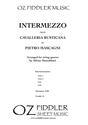 Intermezzo, from Cavalleria Rusticana, by Pietro Mascagni