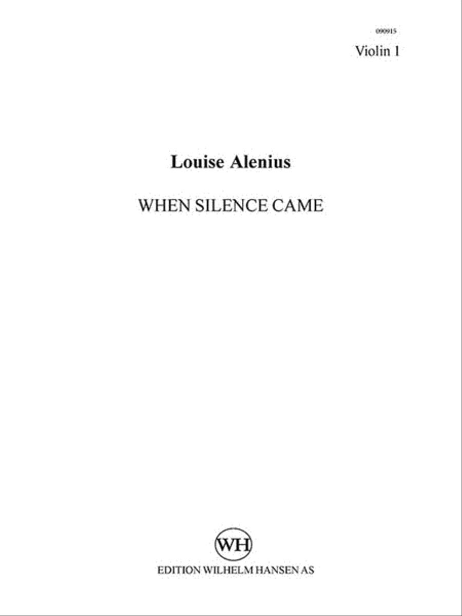 When Silence Came When Silence Came String Quintet scores gallery preview page 1