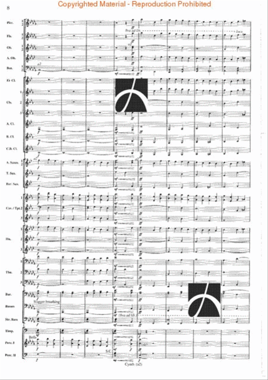 Canterbury Chorale Concert Band scores gallery preview page 8