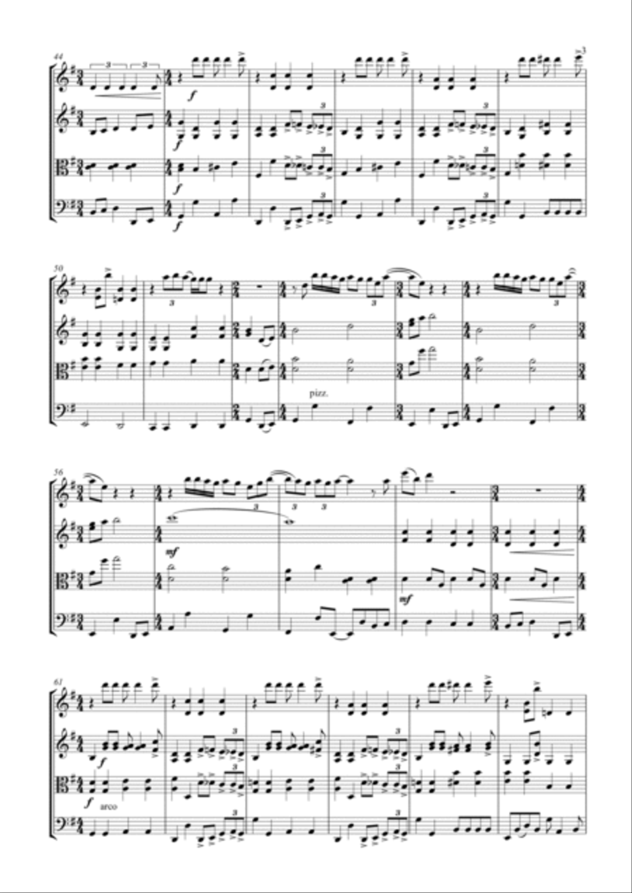 All You Need Is Love All You Need Is Love String Quartet scores gallery preview page 3