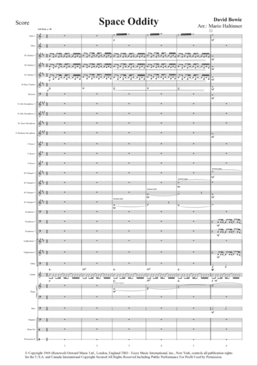 Space Oddity Space Oddity Concert Band scores gallery preview page 2