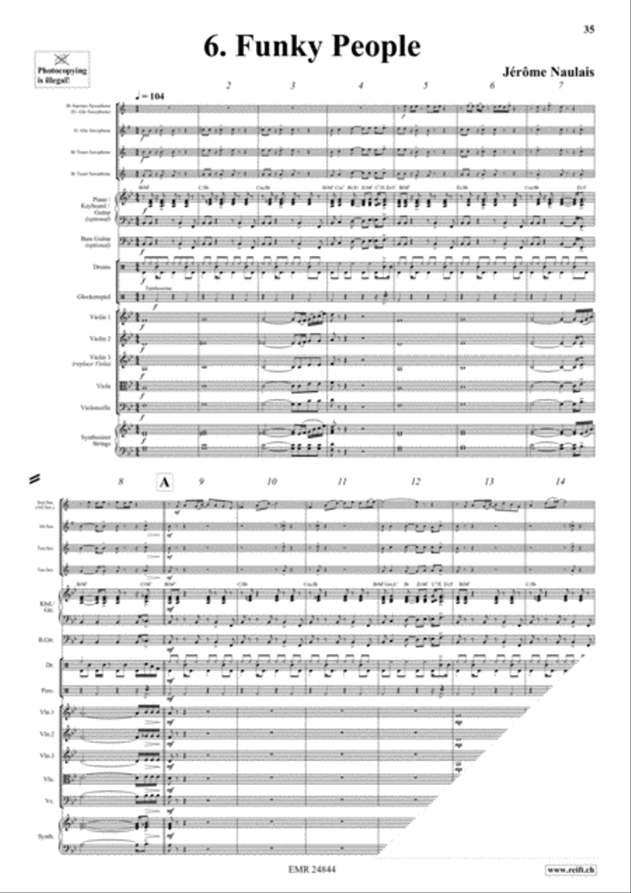 Play With Your Band Volume 2 Saxophone Ensemble scores gallery preview page 9