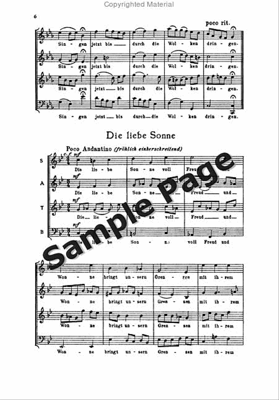 Chorales 6 Mixed Chorus Score 4-Part scores gallery preview page 7