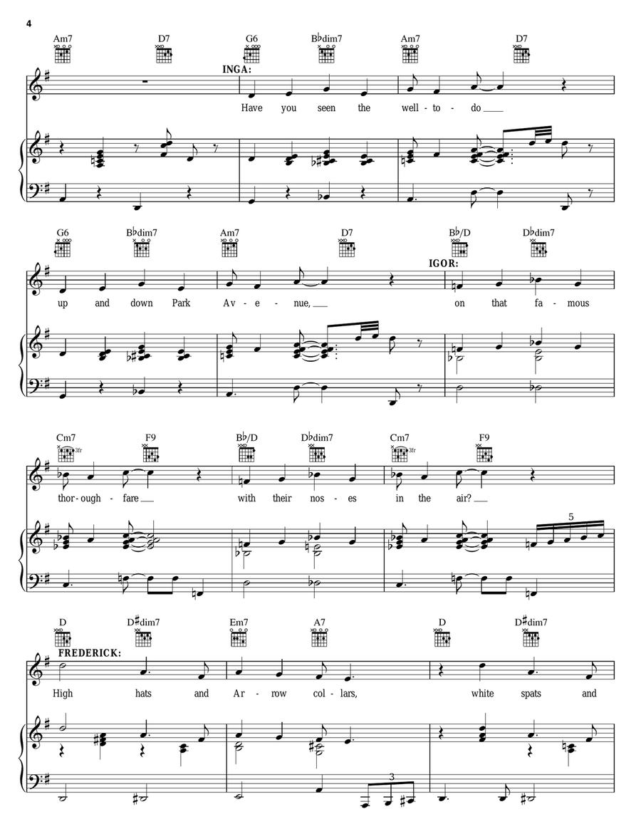 Puttin' On The Ritz Puttin' On The Ritz Piano, Vocal, Guitar scores gallery preview page 4