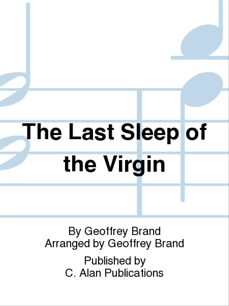 The Last Sleep of the Virgin Concert Band scores gallery preview page 1