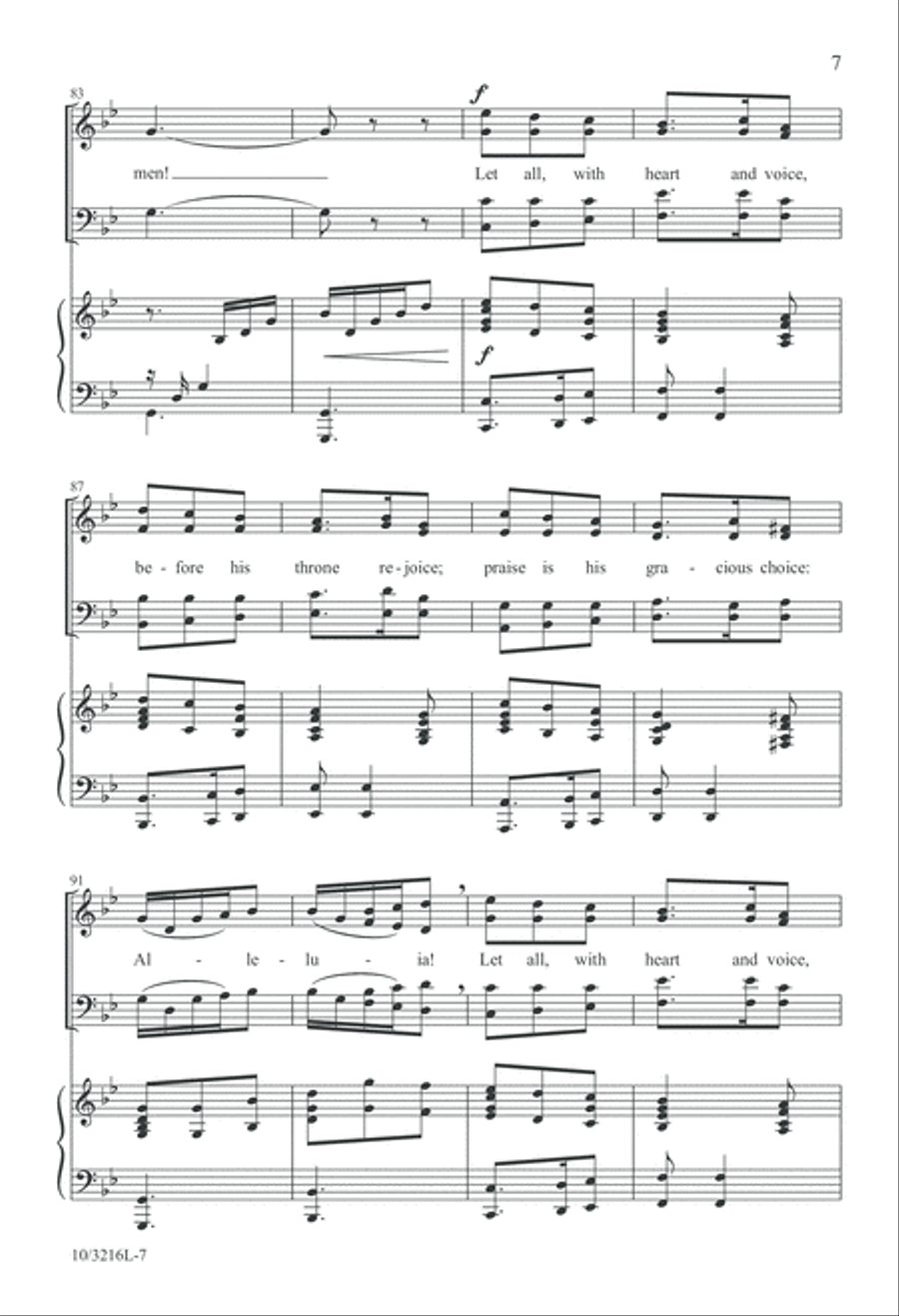 Loud Praise to Christ Our King 4-Part scores gallery preview page 7