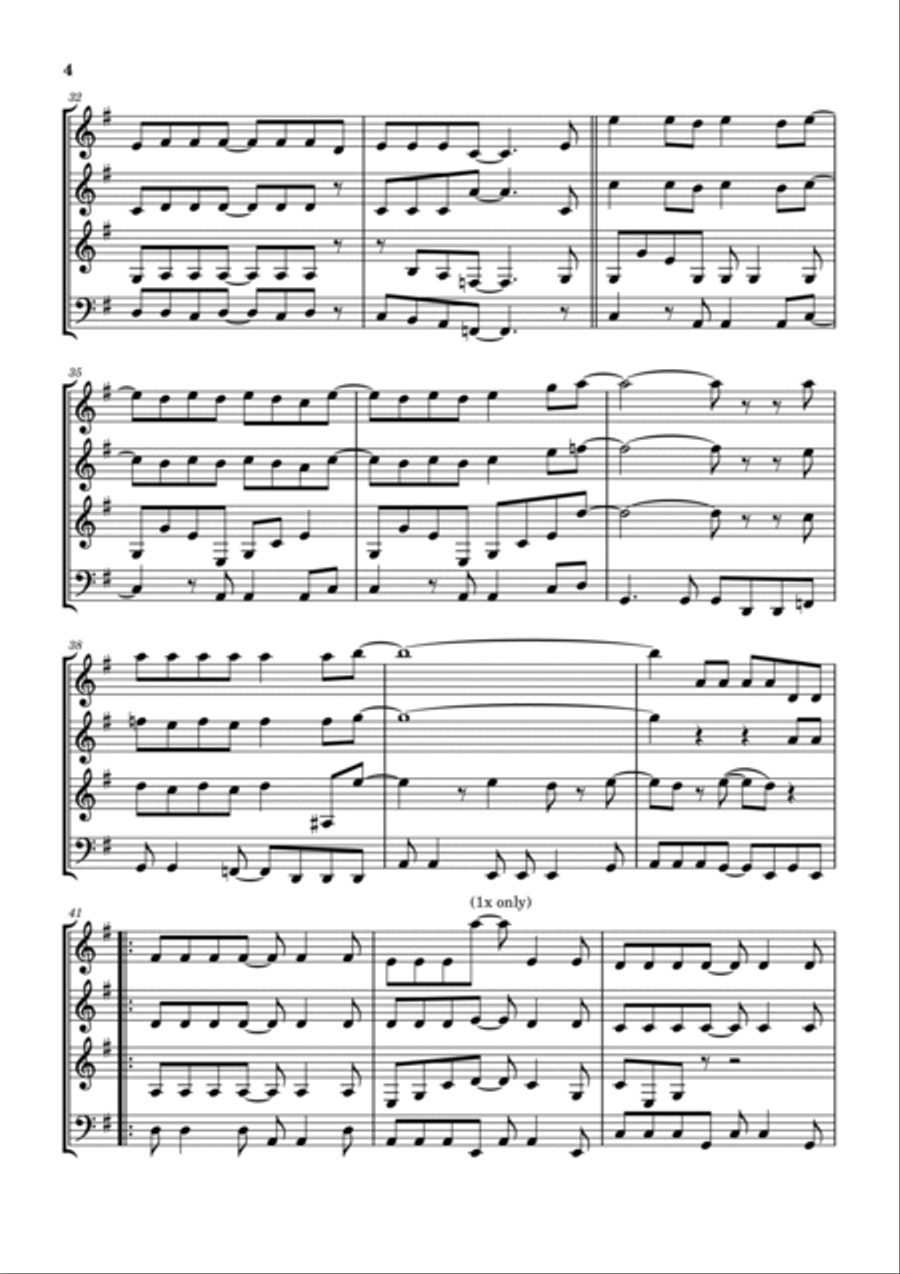 Cinnamon Girl Cinnamon Girl Woodwind Quartet scores gallery preview page 5