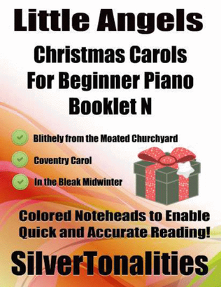 Little Angels Christmas Carols for Beginner Piano Booklet N