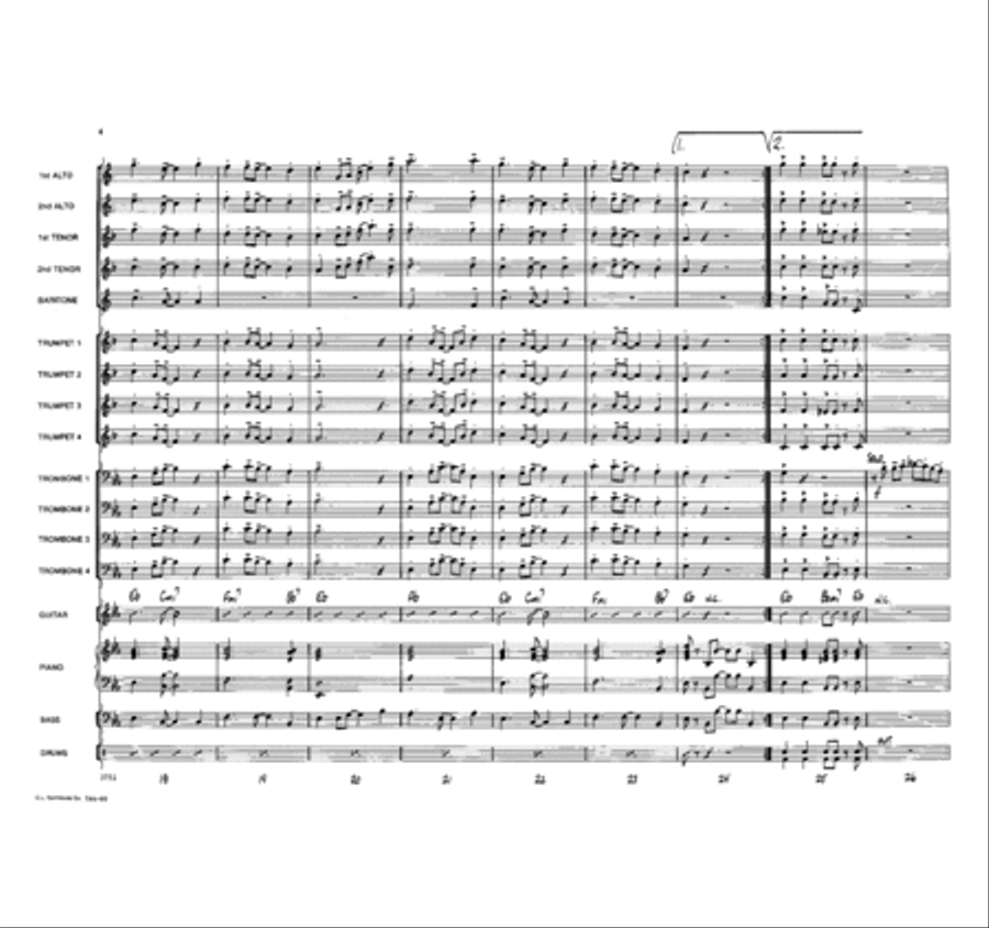 Legend of Bagu Legend of Bagu Jazz Ensemble scores gallery preview page 4