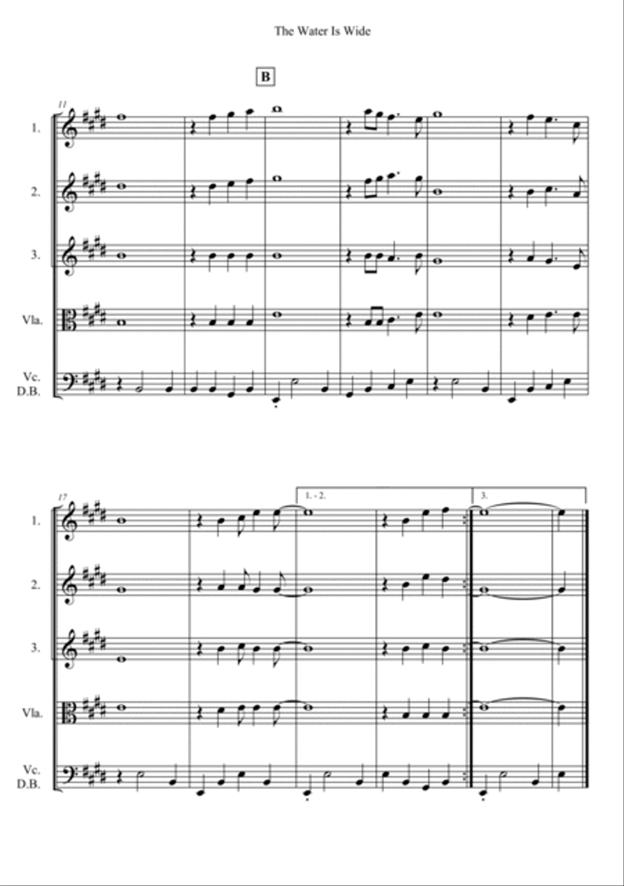 The Water Is Wide String Orchestra scores gallery preview page 2