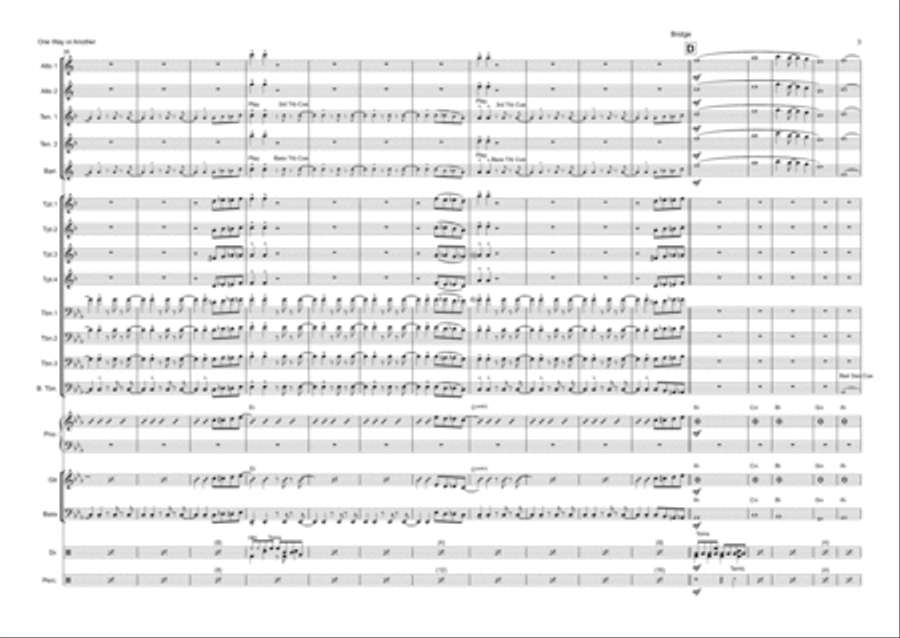 One Way Or Another (teenage Kicks) Saxophone scores gallery preview page 3