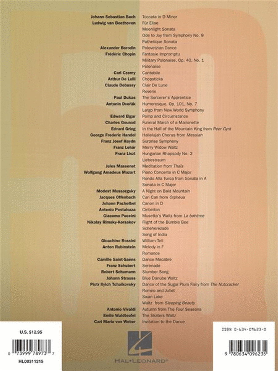 50 Easy Classical Themes Easy Piano scores gallery preview page 8