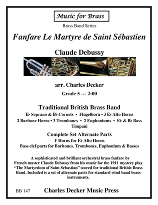 Fanfare from Le Martyre de Saint Sebastien for Brass Band