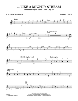 Like a Mighty Stream (for Concert Band and Narrator) - Eb Baritone Saxophone