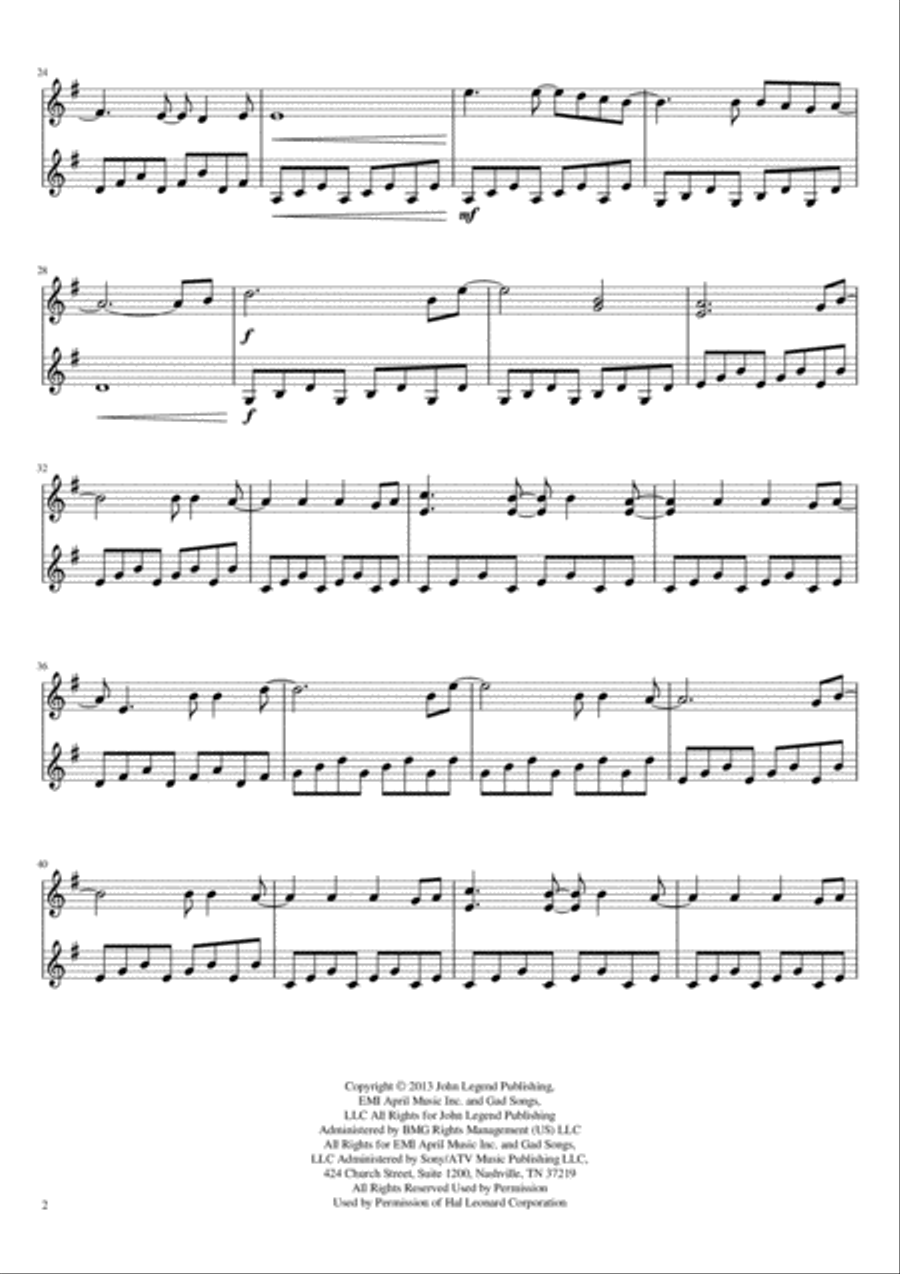 All Of Me String Duet scores gallery preview page 3