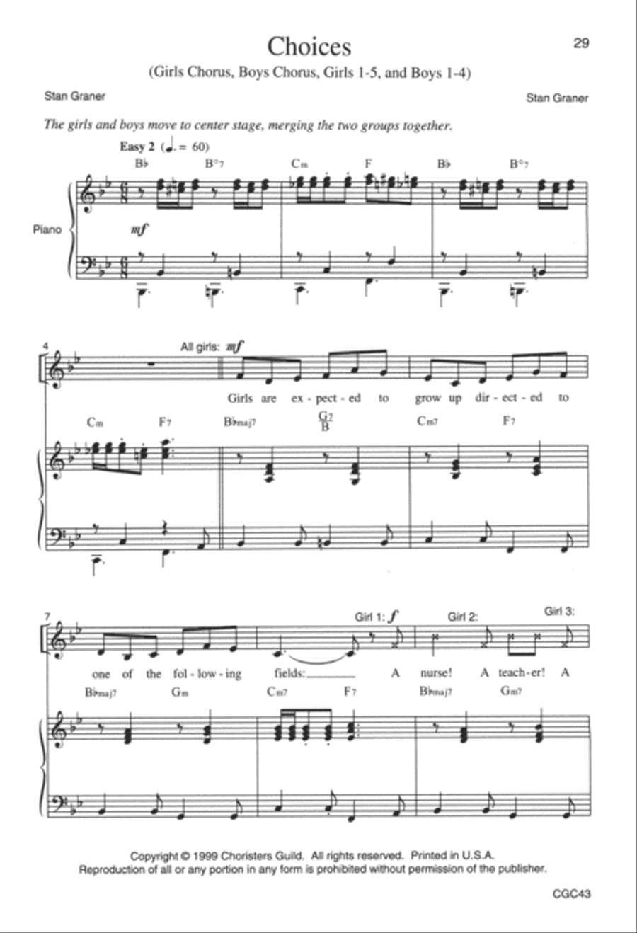 All God's Children (Score) Unison Choir scores gallery preview page 11