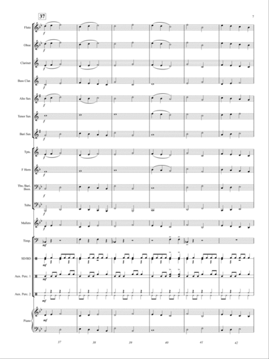 Rhythm X Concert Band scores gallery preview page 7