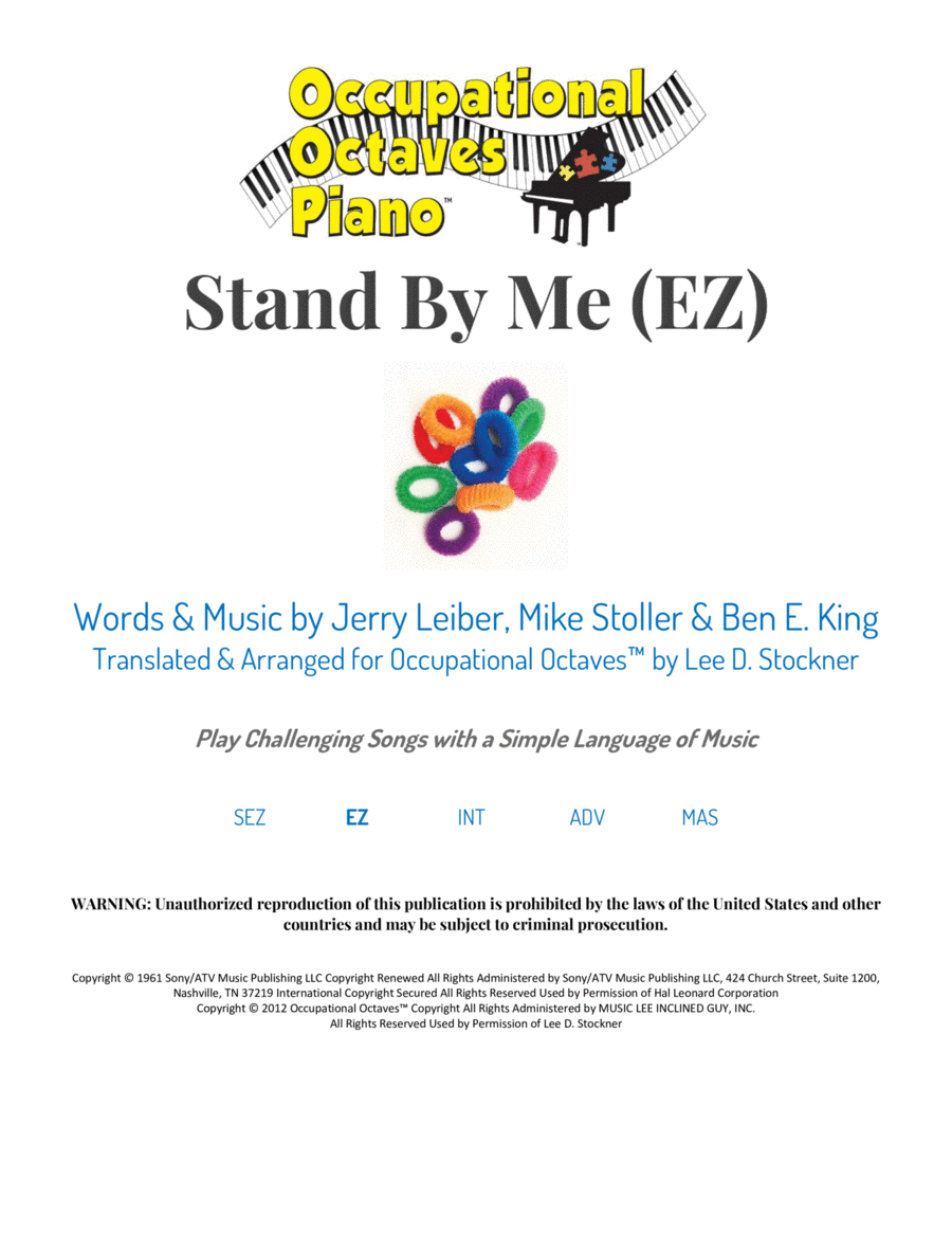 Stand By Me Piano Solo scores gallery preview page 1