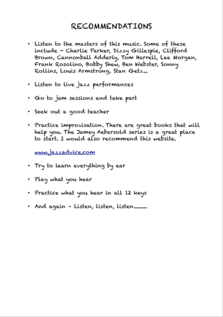 5 Intermediate jazz studies for concert pitch instruments Large Ensemble scores gallery preview page 3