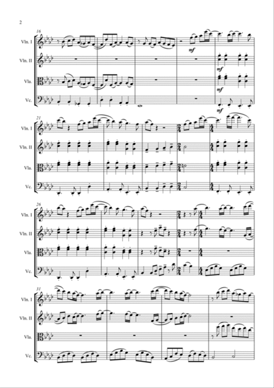 Life Eternal String Quartet scores gallery preview page 2