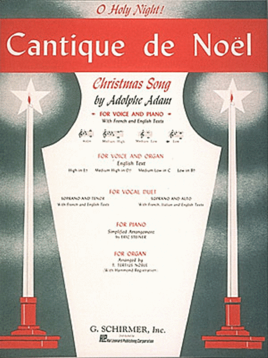 Cantique de Noël (O Holy Night) Voice scores gallery preview page 1
