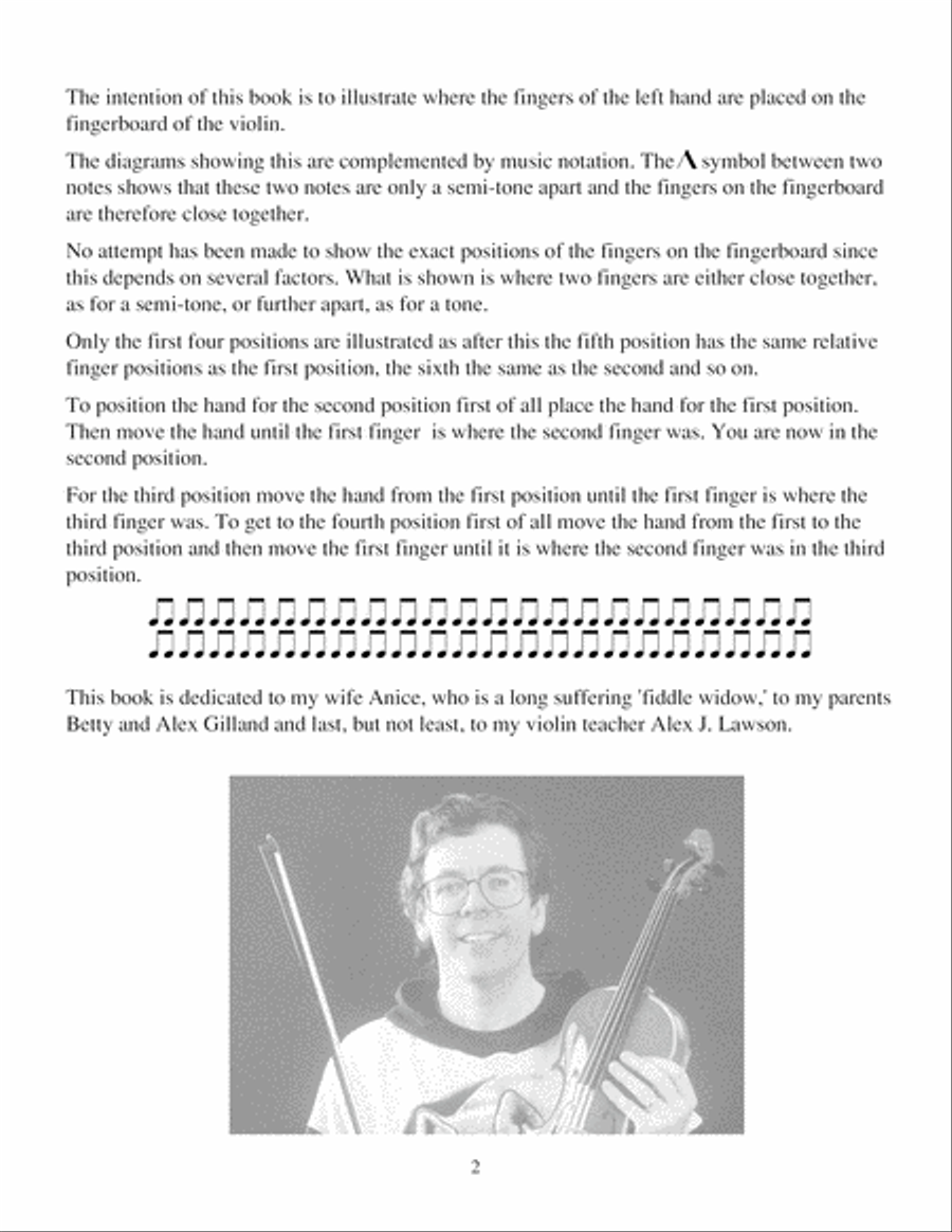 Finger Positions for the Violin Violin Solo scores gallery preview page 3