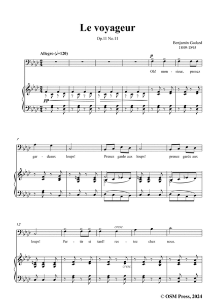 B. Godard-Le voyageur,in f minor,Op.11 No.11