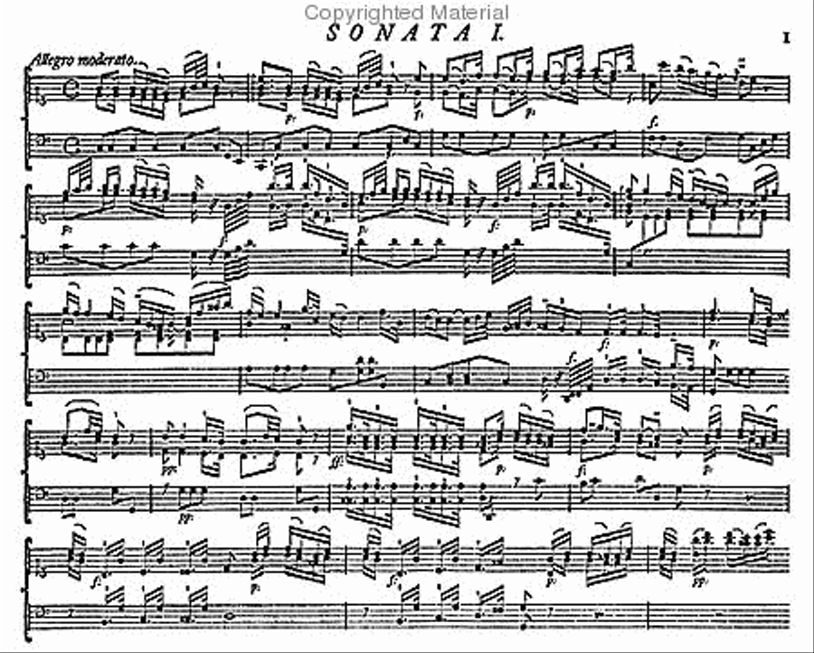 Fortsetzung von Sechs Sonaten furs Clavier Harpsichord scores gallery preview page 3