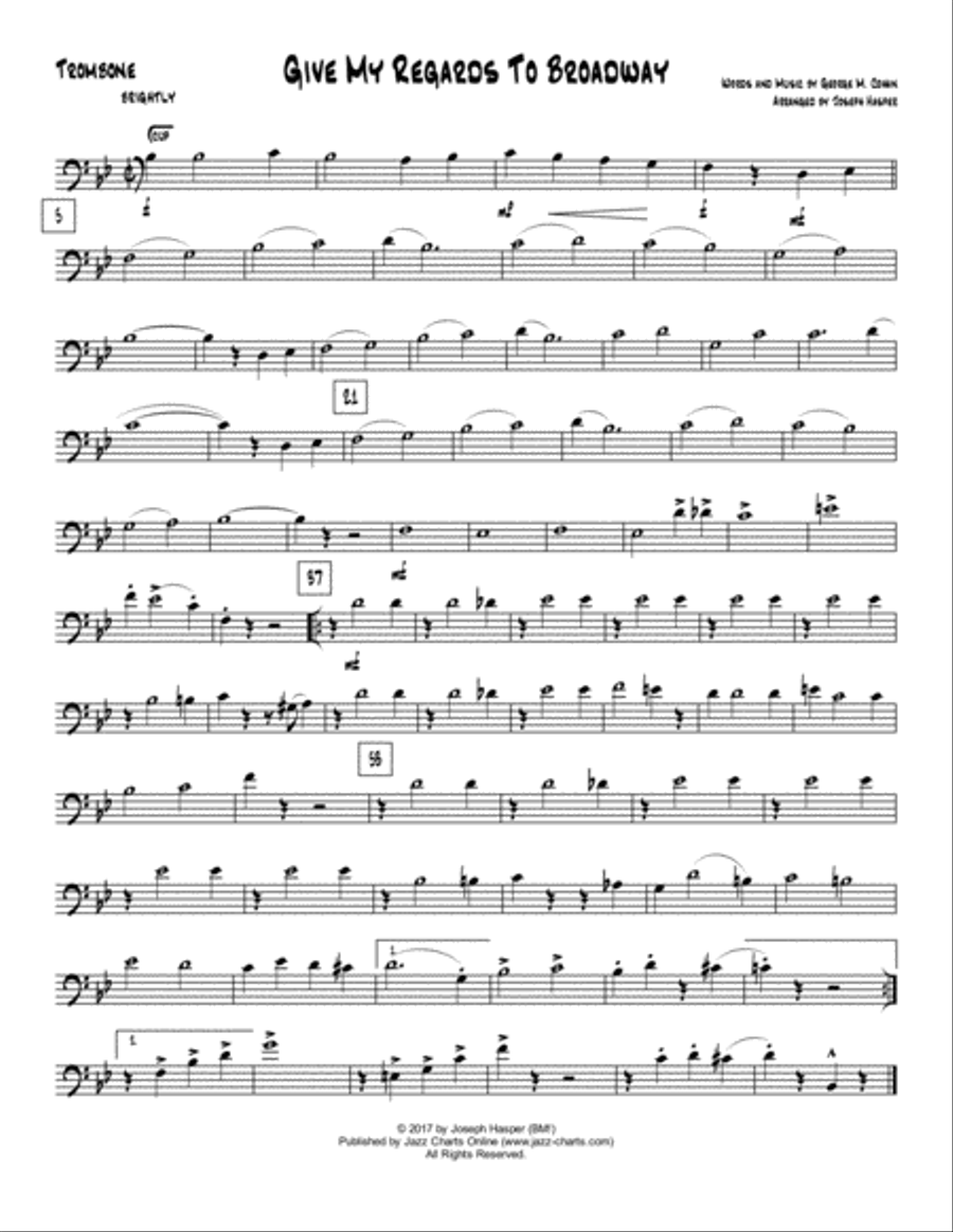 Give My Regards To Broadway (Jazz Combo) Jazz Ensemble scores gallery preview page 5