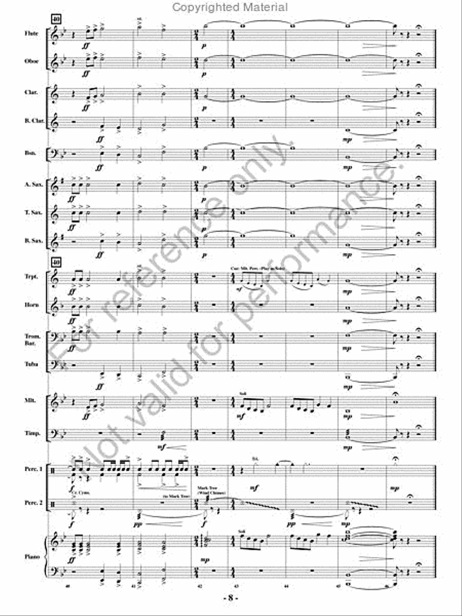 Going Home Concert Band scores gallery preview page 7