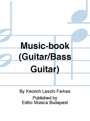 Book cover for Music-book (Guitar/Bass Guitar)