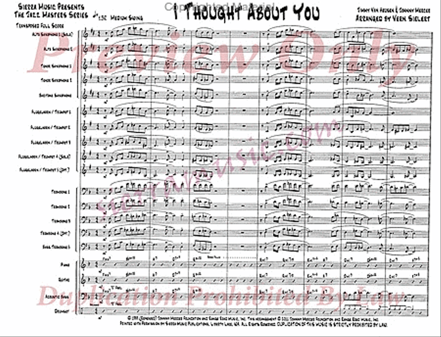 I Thought About You I Thought About You Jazz Ensemble scores gallery preview page 2
