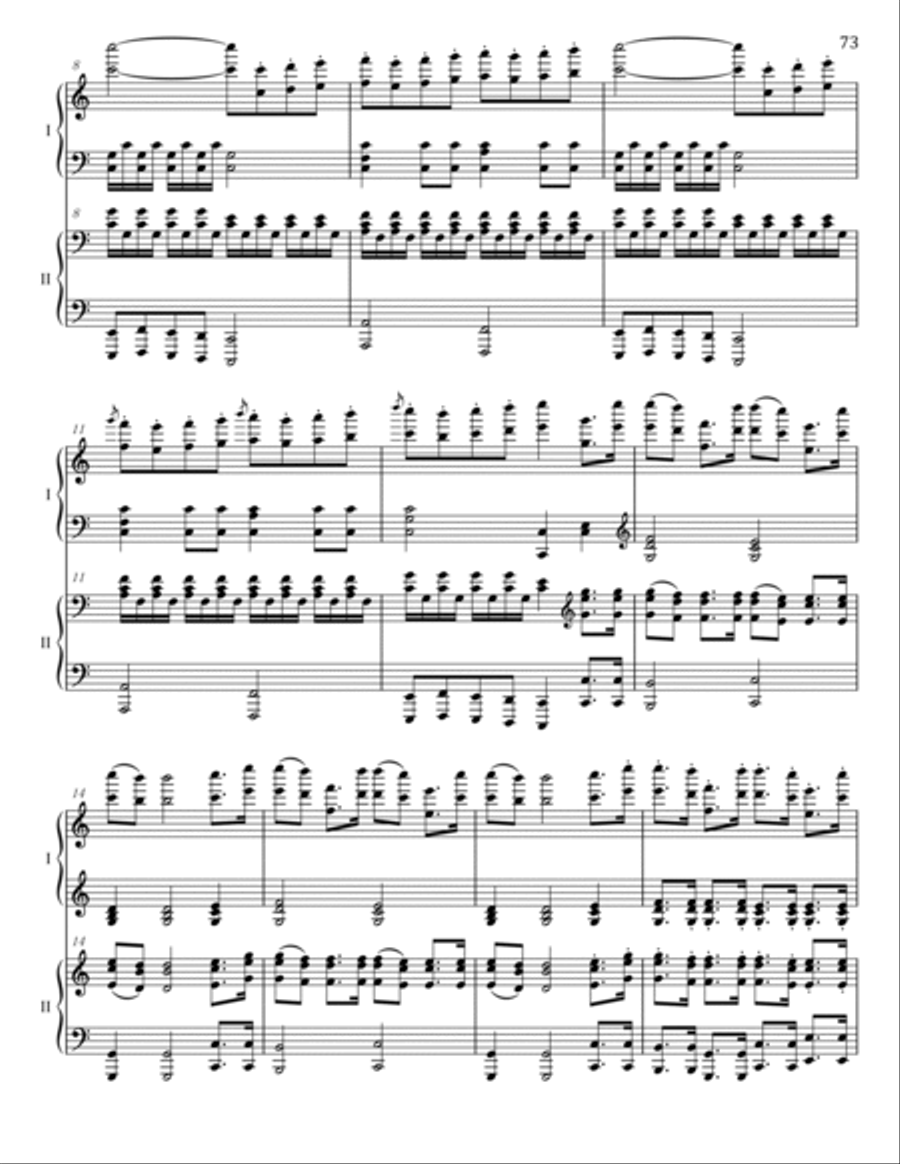 Beethoven - Symphony No.5 in C Minor, Op. 67 IV.Allegro - For 2Piano 4hands - Original 2 Pianos, 4-Hands scores gallery preview page 2