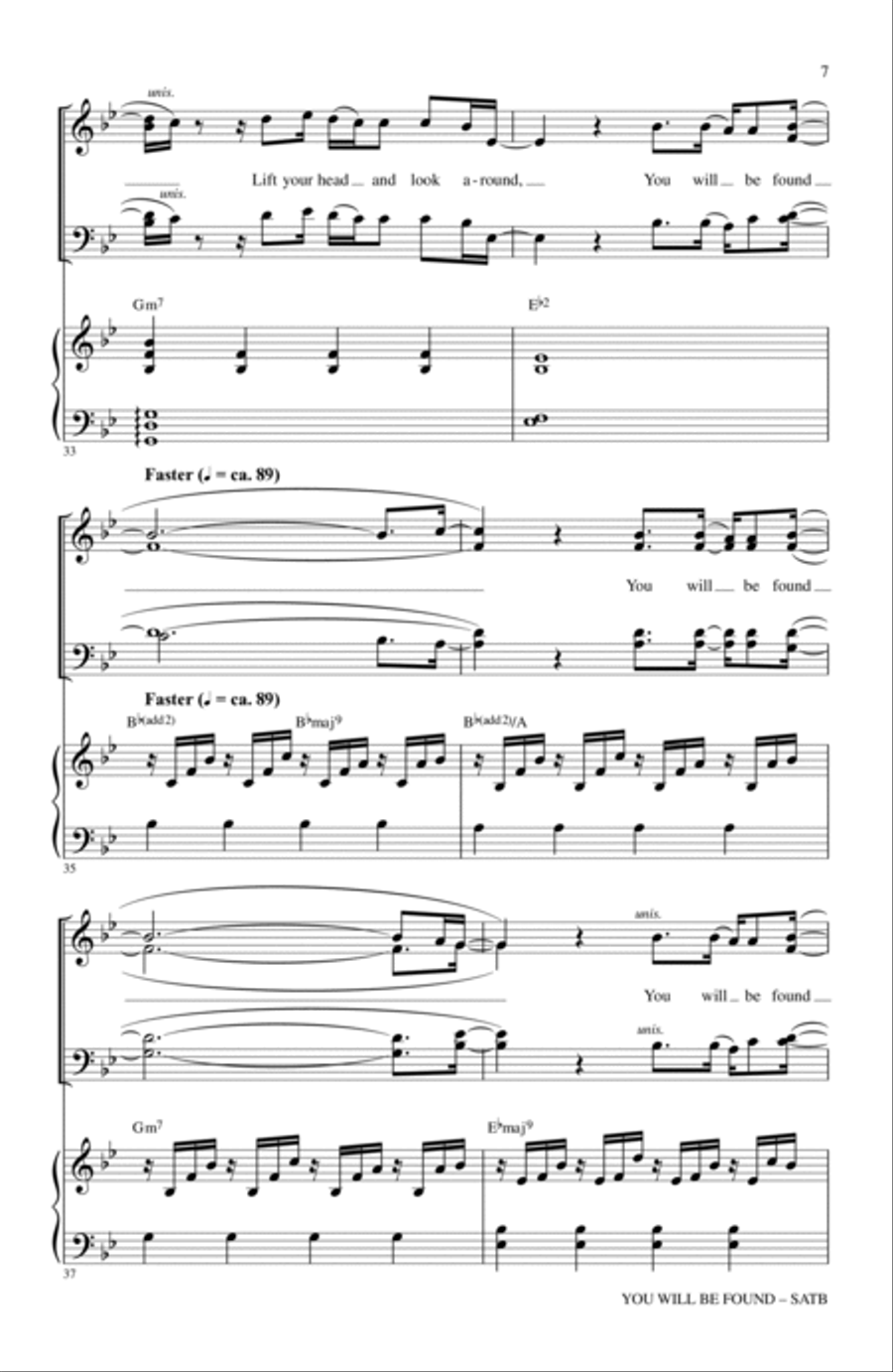 You Will Be Found (from Dear Evan Hansen) (arr. Mac Huff) 4-Part scores gallery preview page 6
