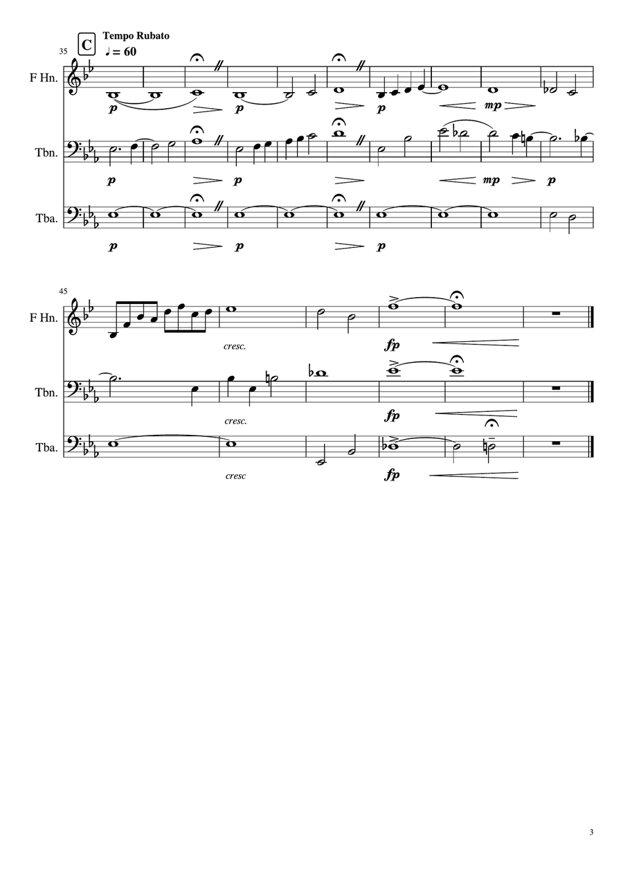 Trio Brass Trio scores gallery preview page 3