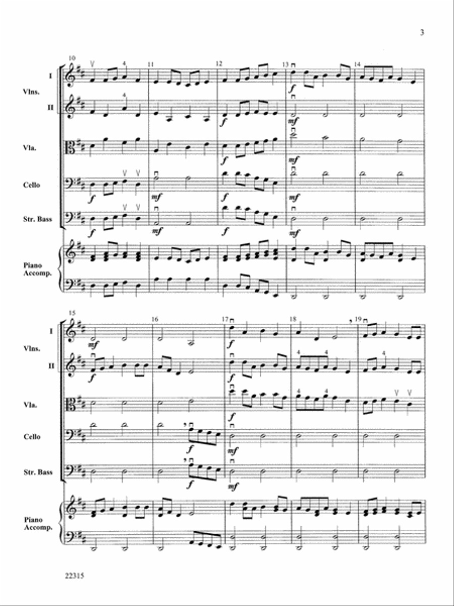 String Celebration: Score String Orchestra scores gallery preview page 3
