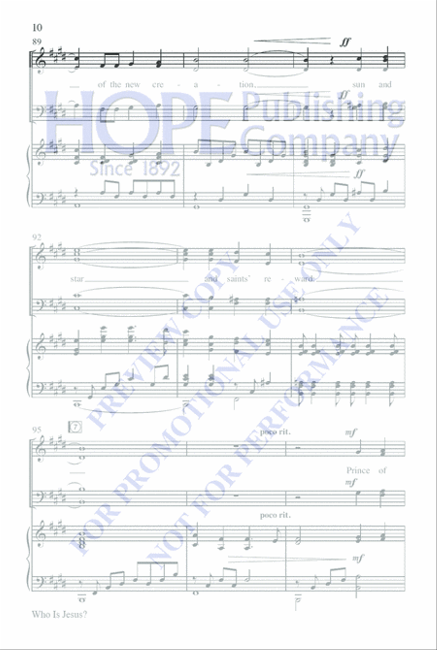 Who Is Jesus? 4-Part scores gallery preview page 14