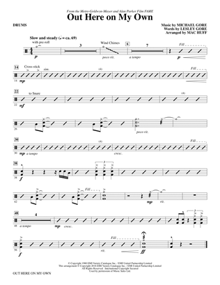 Book cover for Out Here on My Own (from Fame) (arr. Mac Huff) - Drums