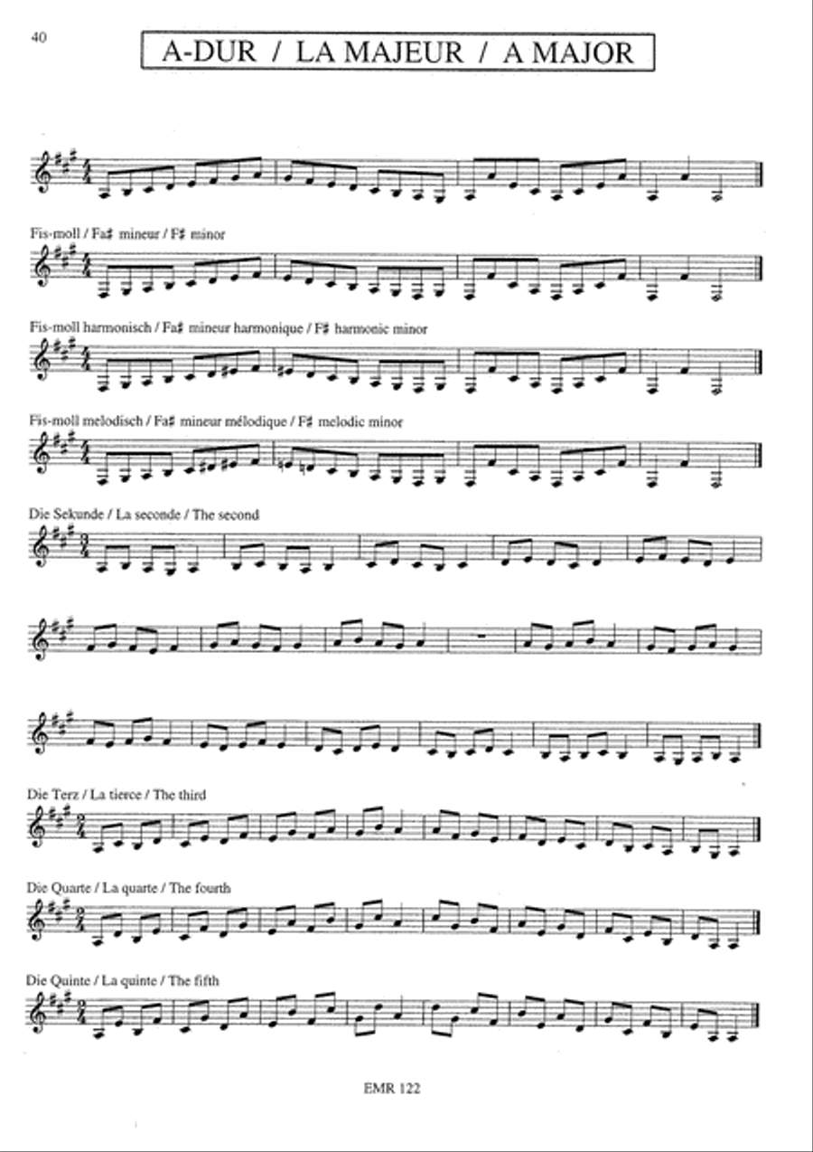 Die Tonleitern / Les Gammes / The Scales Vol. 1 Clarinet scores gallery preview page 5