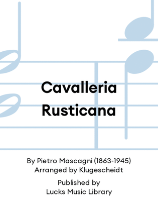 Book cover for Cavalleria Rusticana