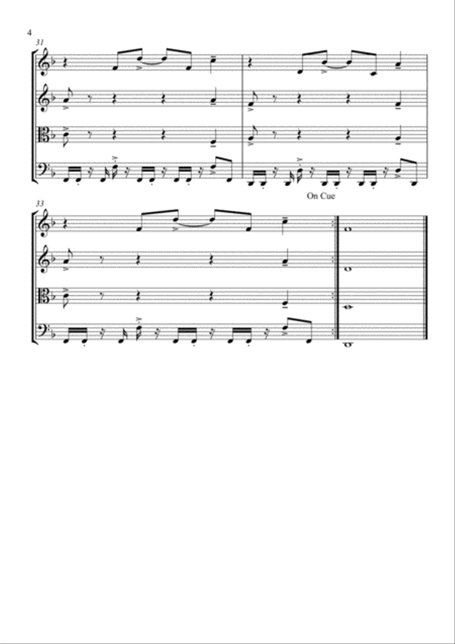 Enjoy The Silence Enjoy The Silence String Quartet scores gallery preview page 4