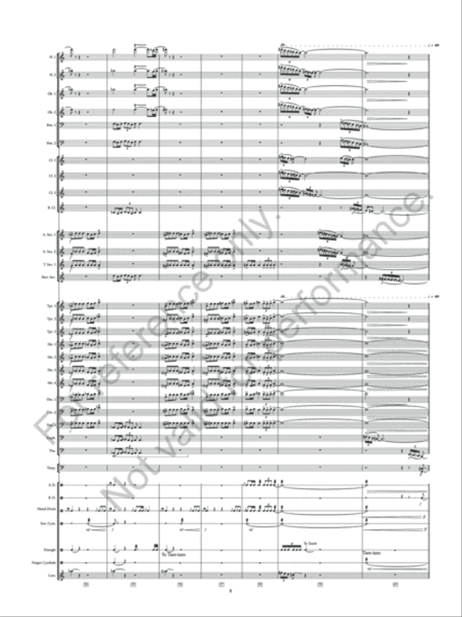 Flight Of Falcons Concert Band scores gallery preview page 10