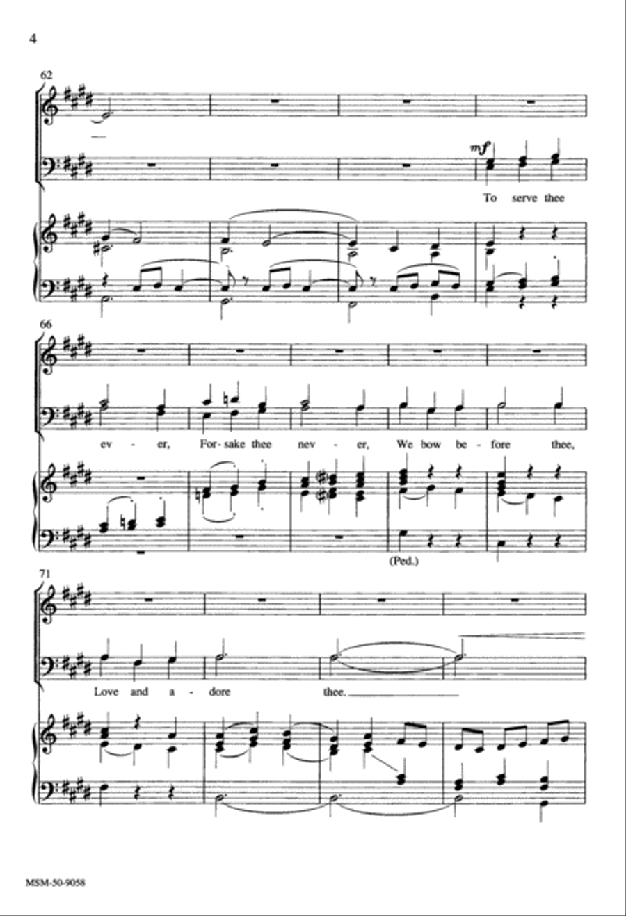 In Thee Is Gladness In Thee Is Gladness 4-Part scores gallery preview page 5