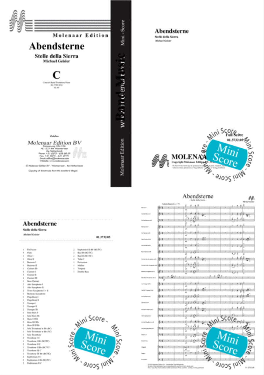 Abendsterne Concert Band scores gallery preview page 2