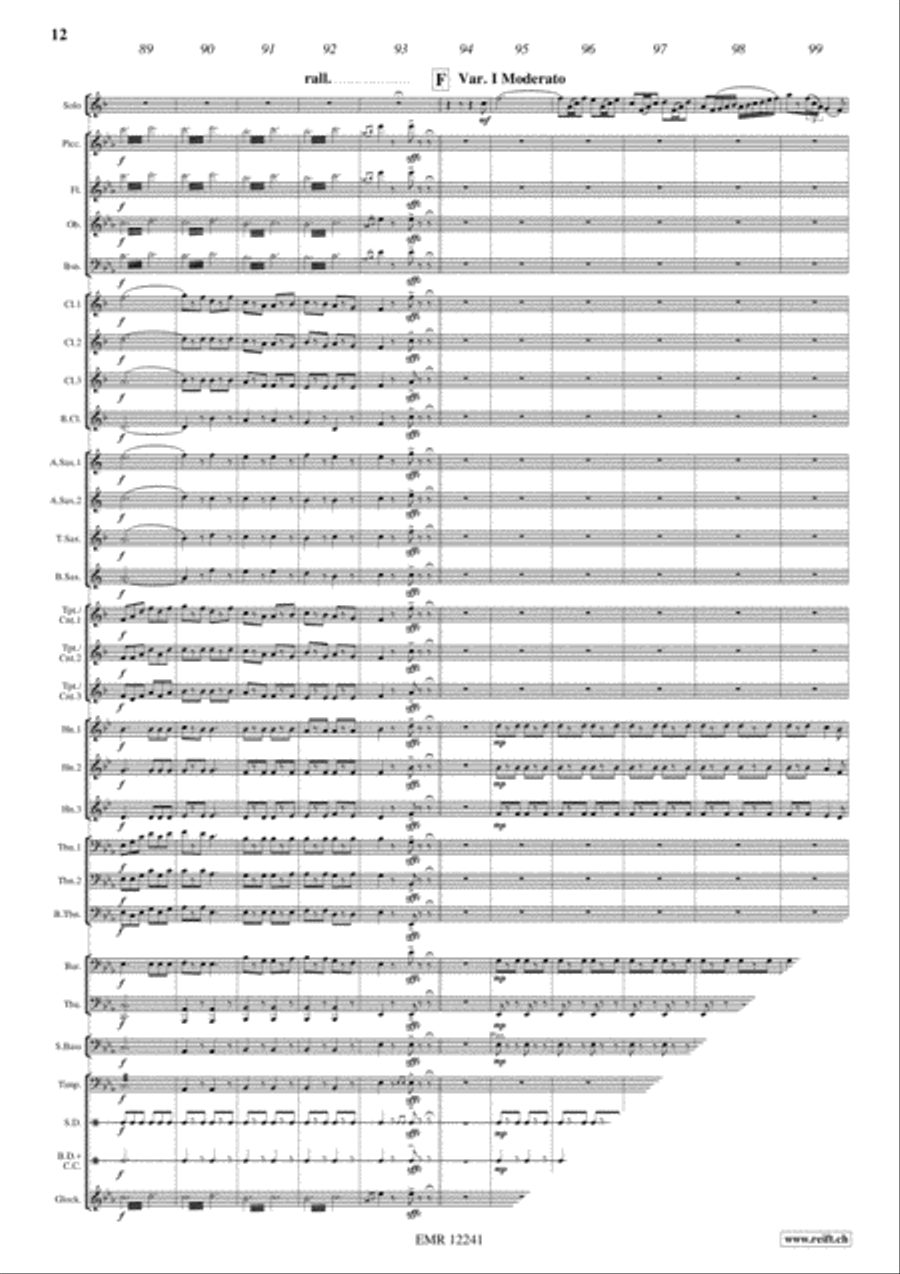 Napoli Concert Band scores gallery preview page 12