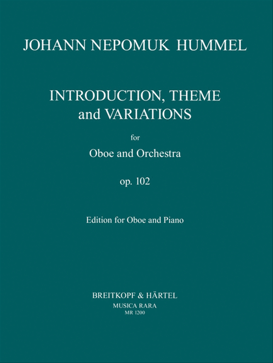 Introduction, Theme and Variations Op. 102 Piano scores gallery preview page 1
