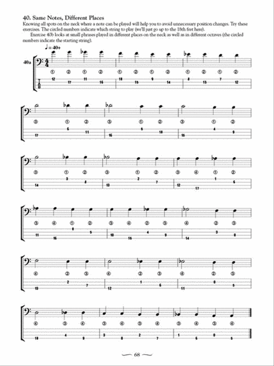 Bass Hanon Bass Hanon Bass Guitar scores gallery preview page 4