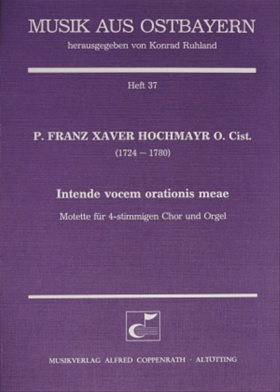 Intende vocem orationis meae