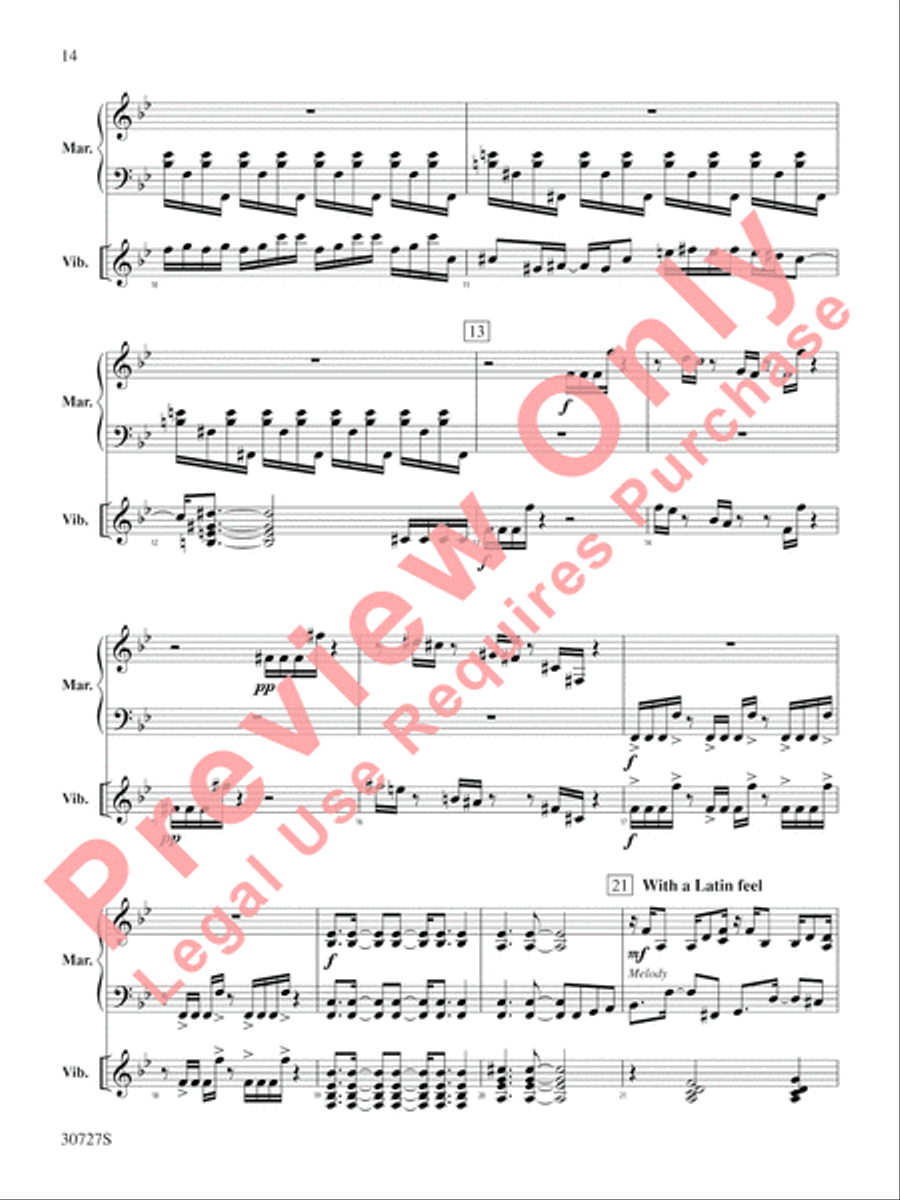 The Gershwin Mallet Collection Percussion scores gallery preview page 15