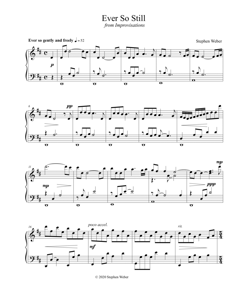Ever So Still Piano Solo scores gallery preview page 1